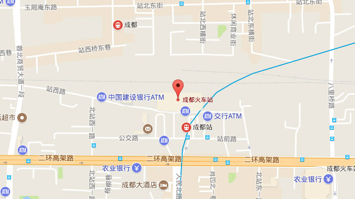 成都火車北站位置