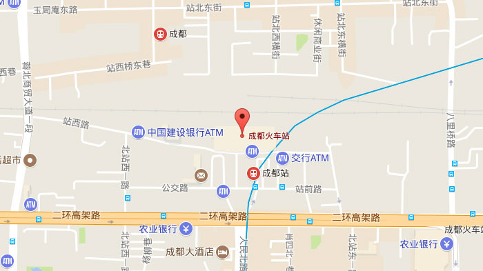 成都火車北站線位置 成都火車北站位置