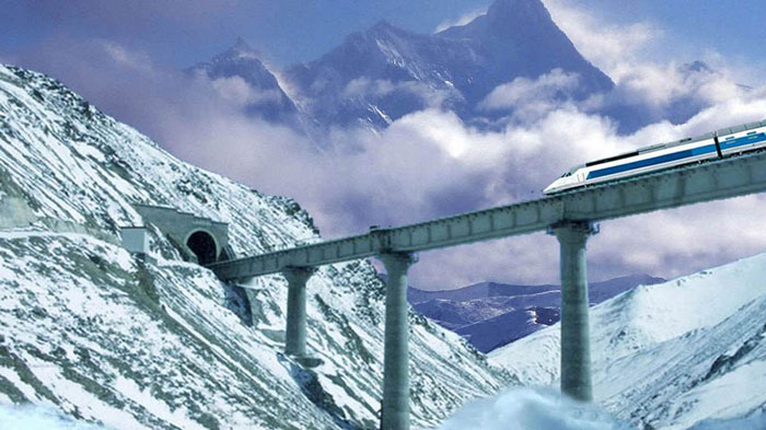 冬天的青藏鐵路"